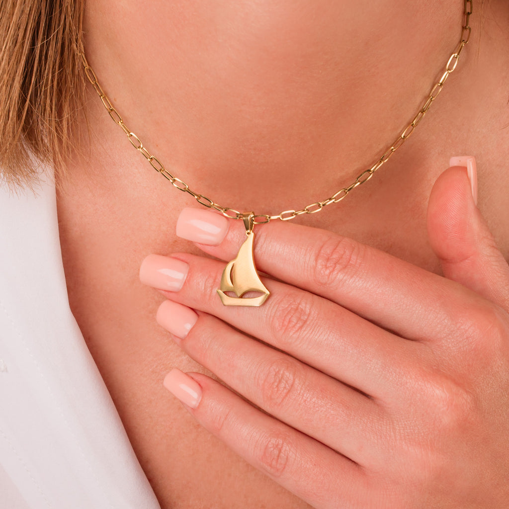 Sailboat Necklace - Yacht Owner Gift