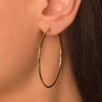 50mm gold hoop earrings