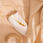 DNA gold necklace