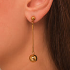 Drop Ball Earrings
