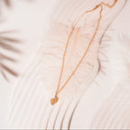 baby feet gold necklace