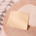 beige jewelry polishing cloth