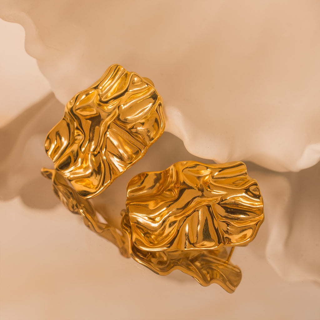 bold gold earrings