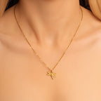 dainty dragonfly necklace