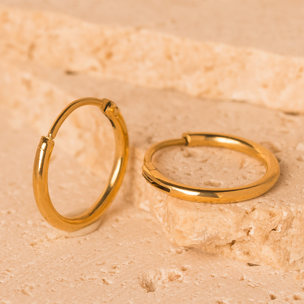 dainty gold hoop earrings