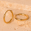 dainty gold hoop earrings