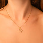 dainty horse pendant necklace