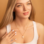 dainty natural cowrie shell necklace