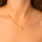 delicate lotus necklace