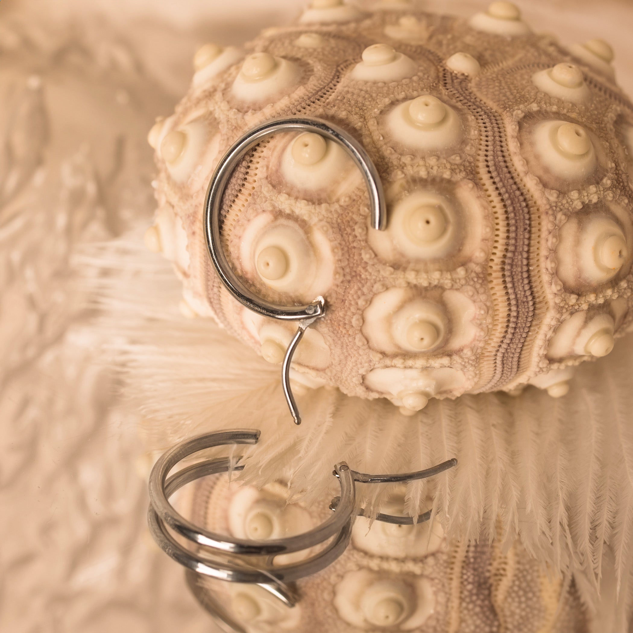 delicate thin Hoop Earrings
