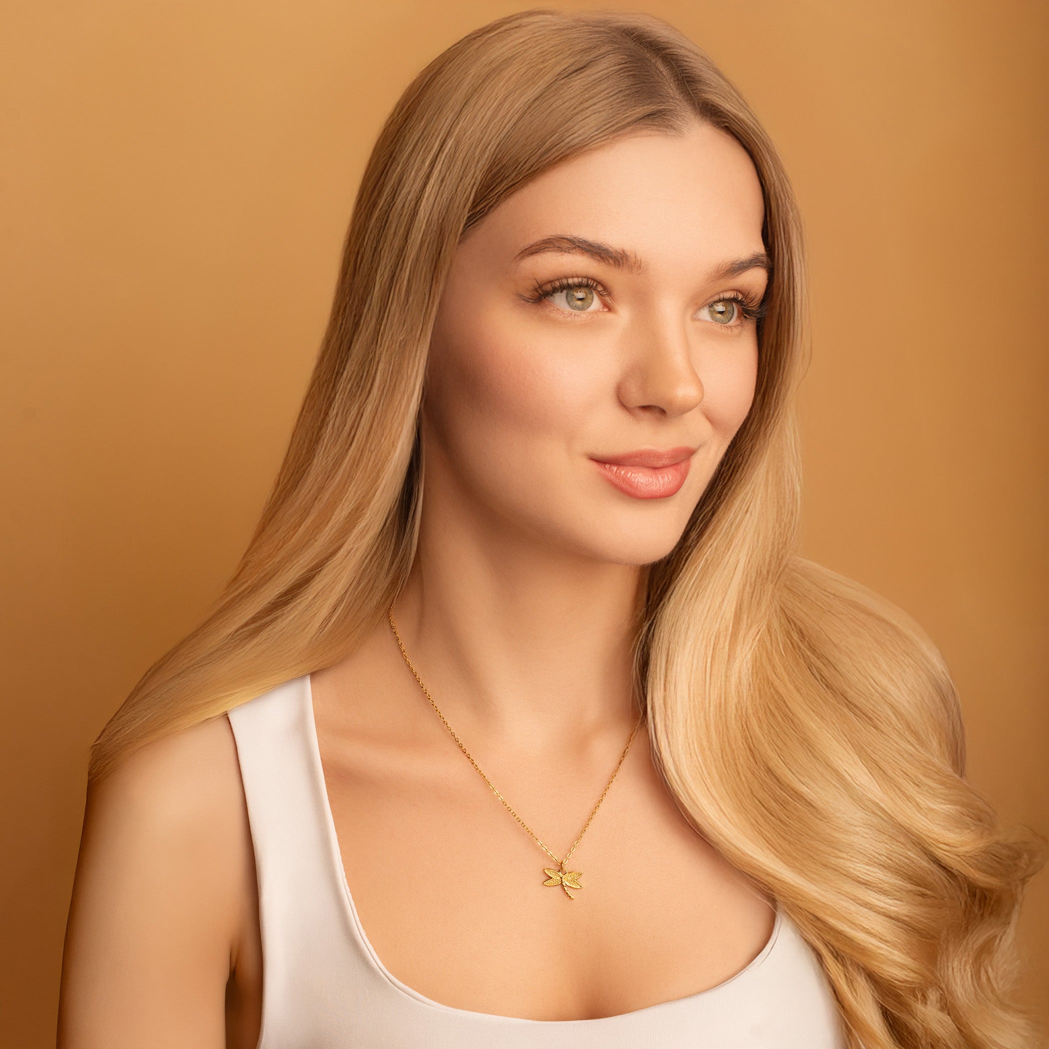 dragonfly dainty necklace