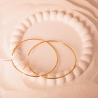 70mm large gold hoop earrings 
