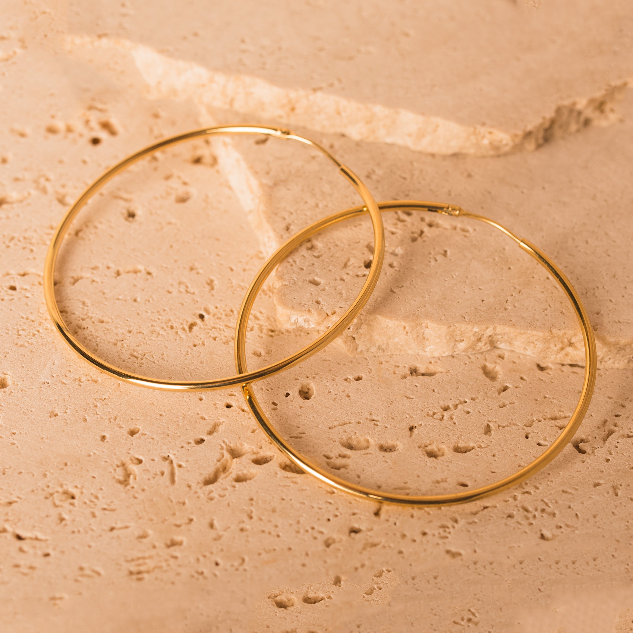 endless gold hoops