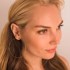 70mm large gold hoop earrings 
