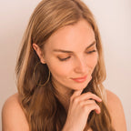 70mm large gold hoop earrings 