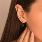 thin Hoop Earrings