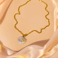everyday two tone shell necklace