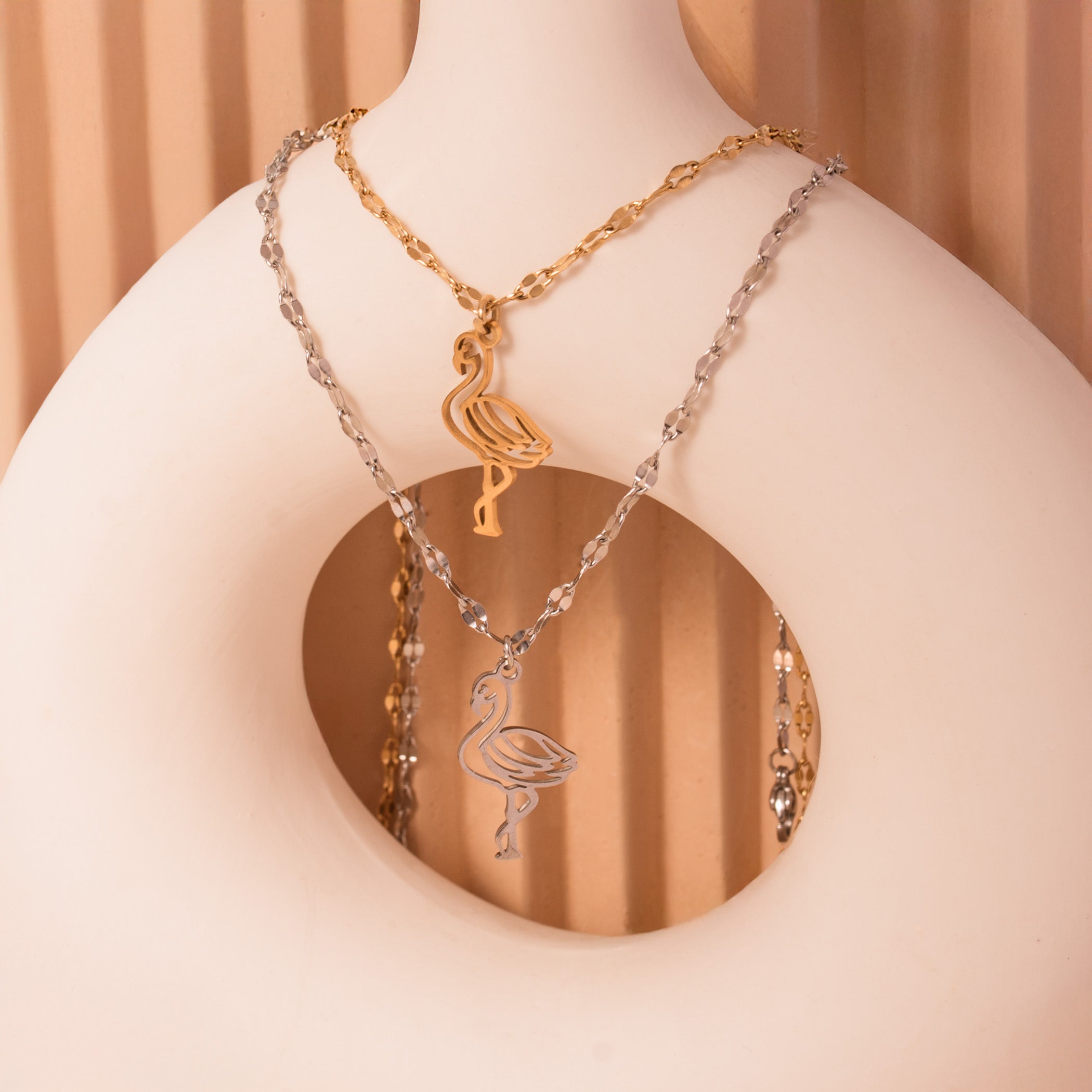 flamingo necklace