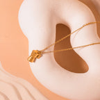 gold Moka Pot Necklace