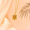 gold Skeleton Necklace
