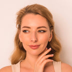gold plane earrings