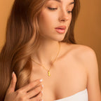 gold cat necklace