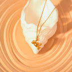 gold crab necklace