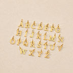 gold custom letter charms