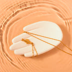 gold fish necklace