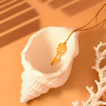 gold key necklace