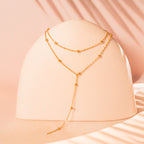 gold layered chain necklace