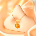 gold moon and star necklace