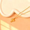 gold mushroom necklace