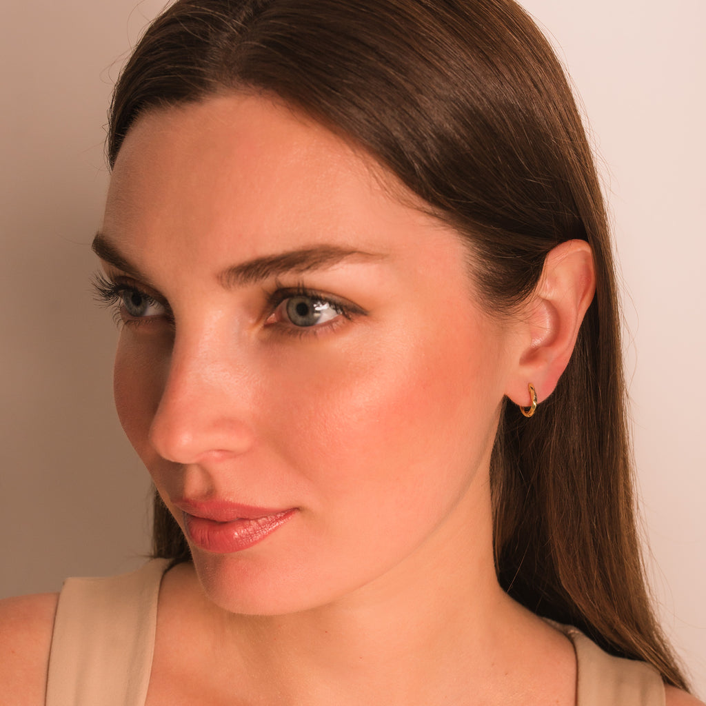 huggie hoop earrings