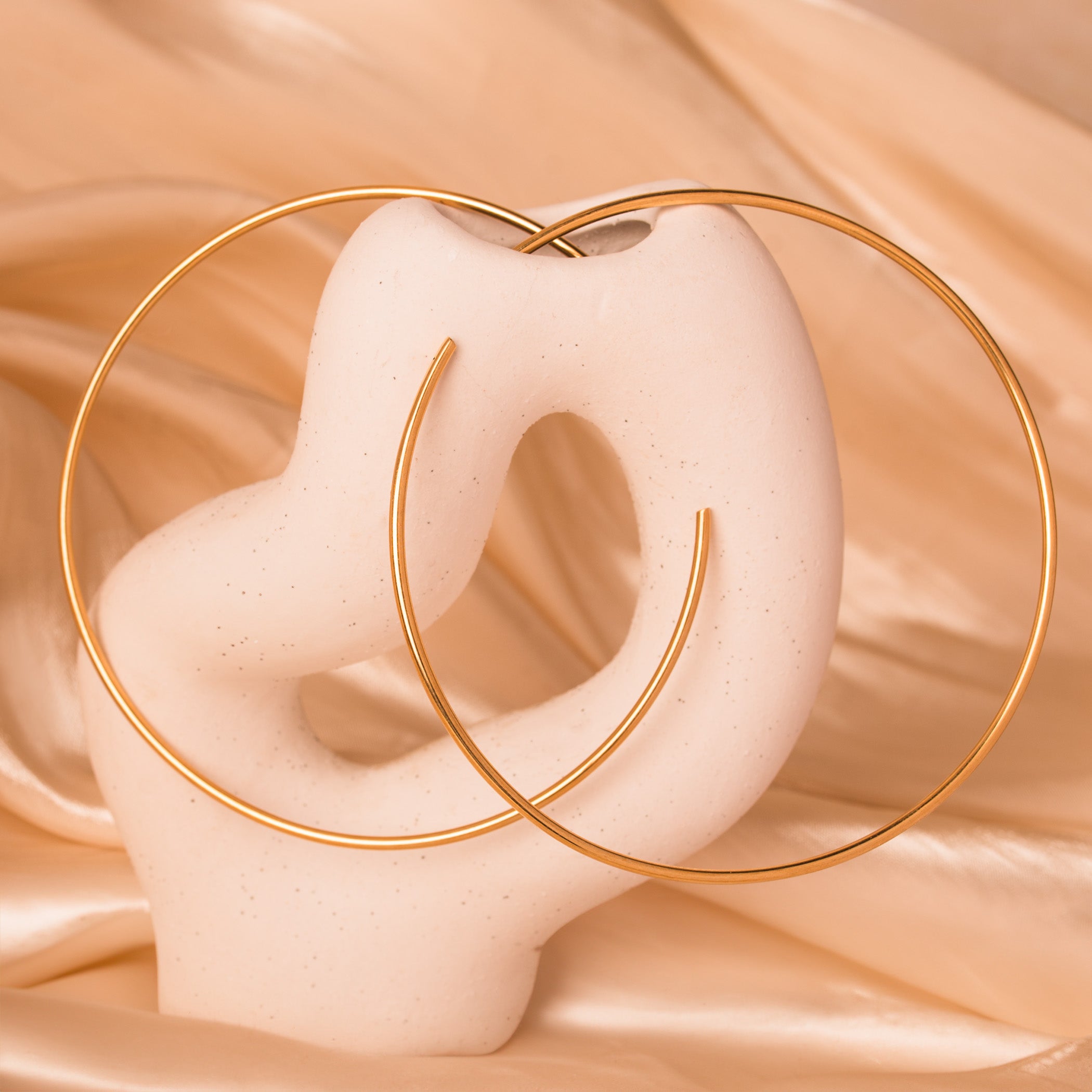 70mm large gold hoop earrings 
