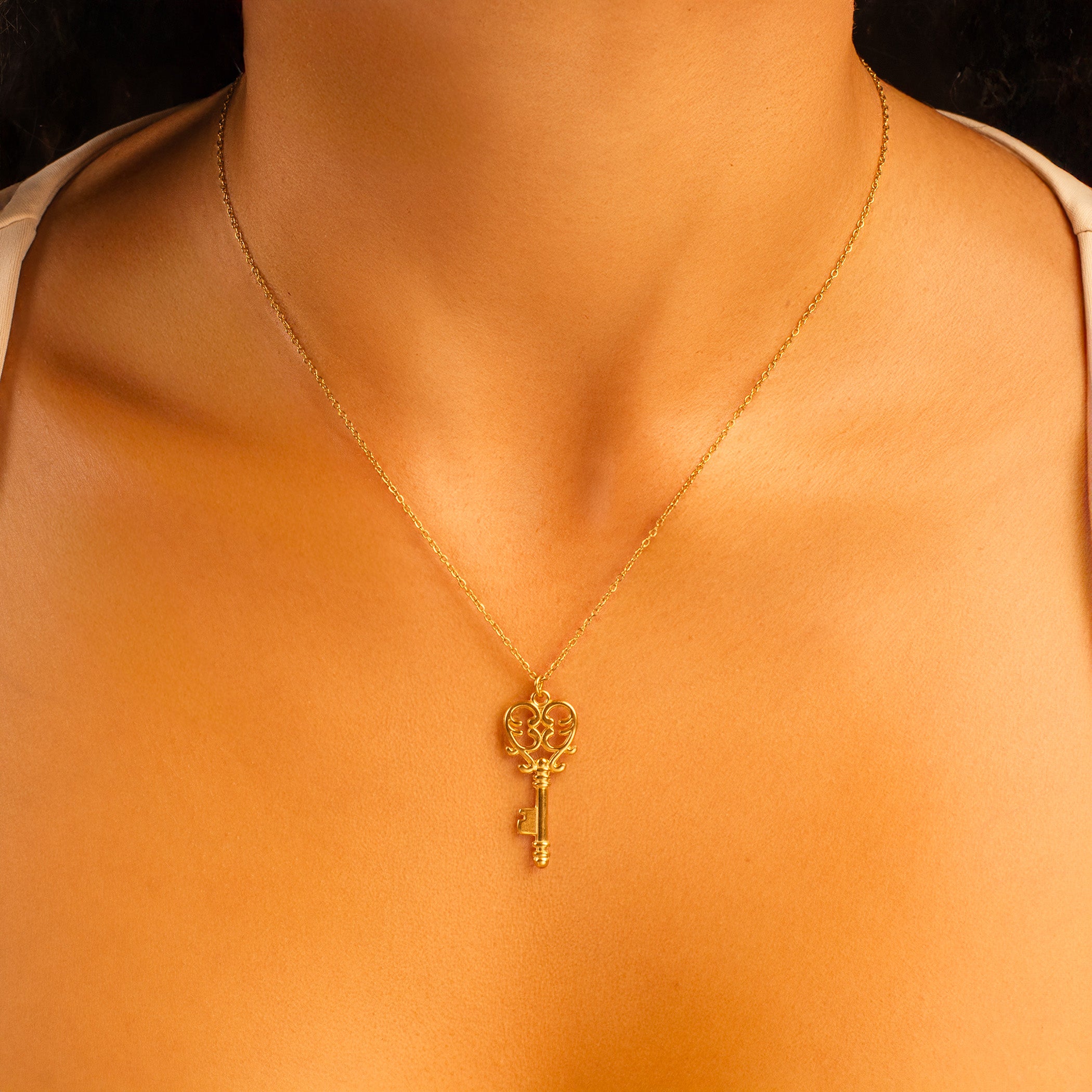 large key necklace