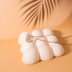 lipstick silver necklace