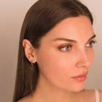 minimalist gold hoop earrings