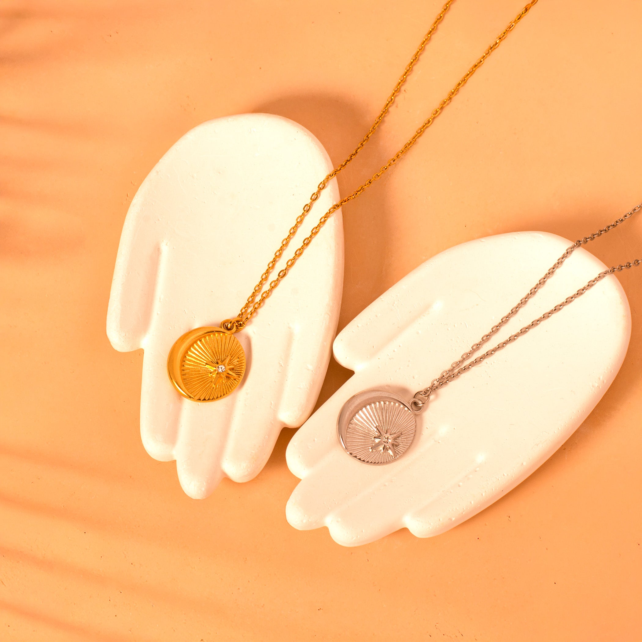 moon and star necklace
