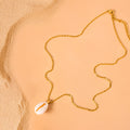 natural cowrie shell necklace