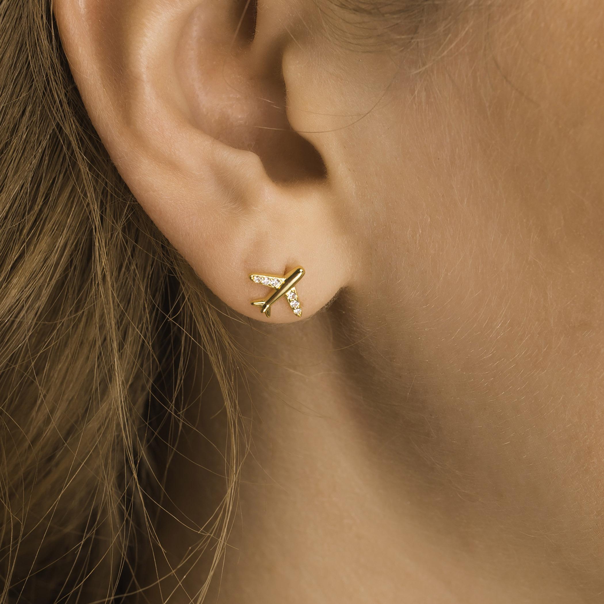 plane earrings