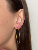 50mm gold hoop earrings