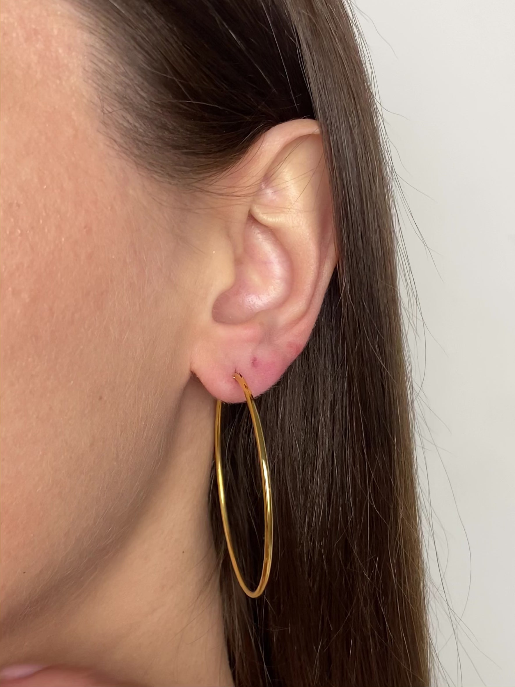 50mm gold hoop earrings
