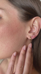 twisted hoop earrings