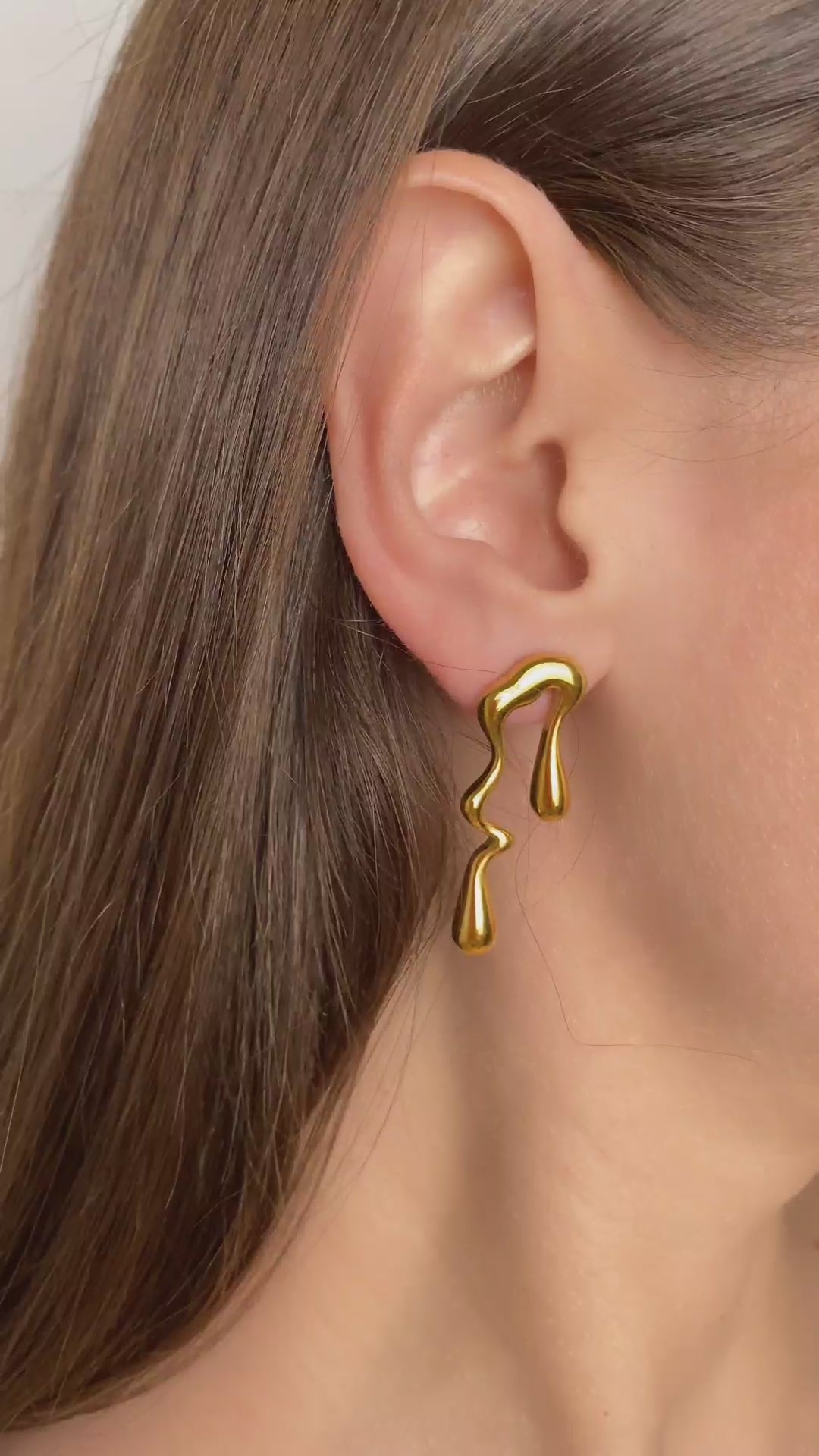 Mismatched Melting Earrings