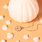 silver compass necklace
