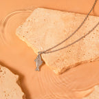 silver fish necklace