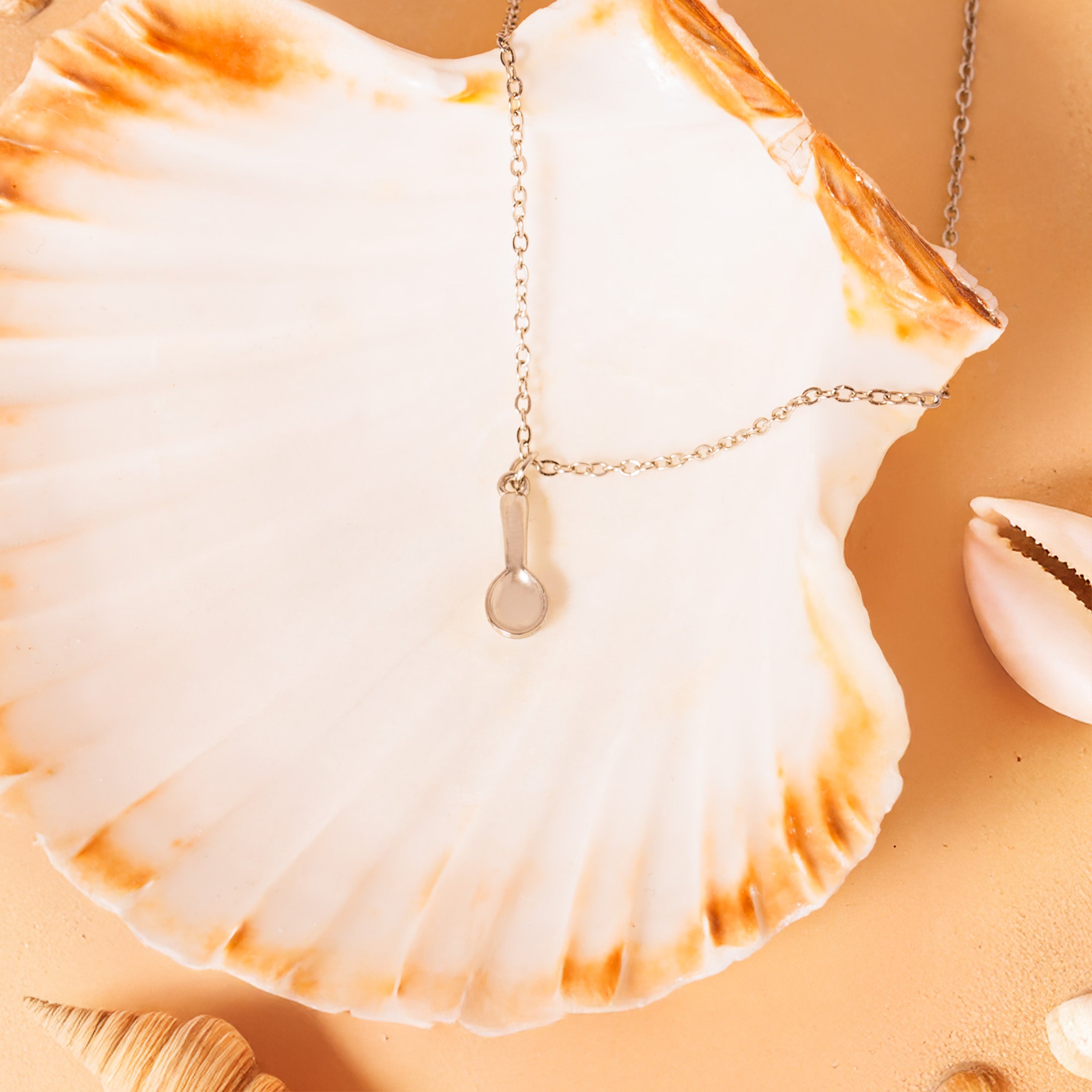 silver spoon necklace