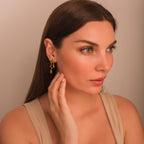 statement gold earrings