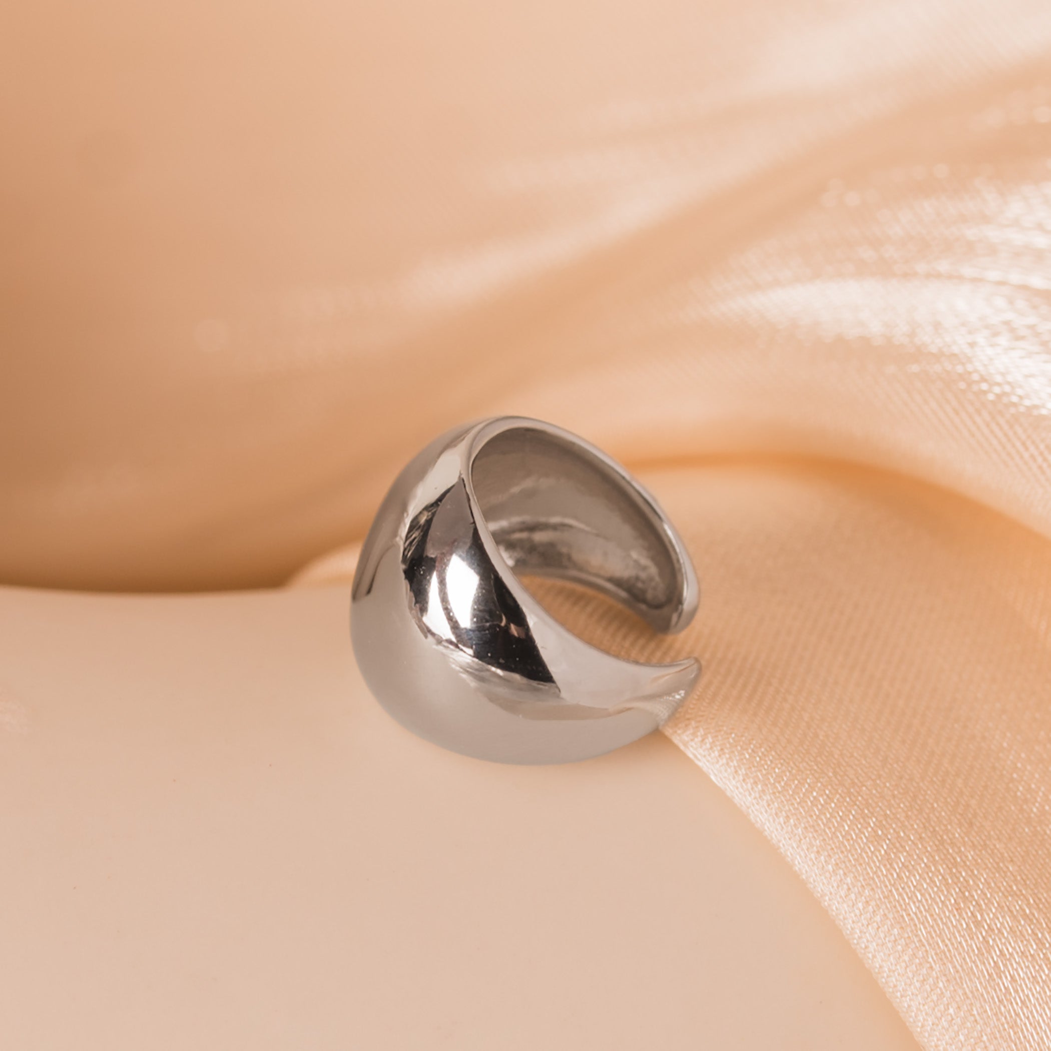 statement silver ear cuff